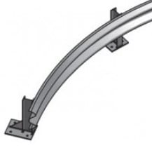 curved armco rail