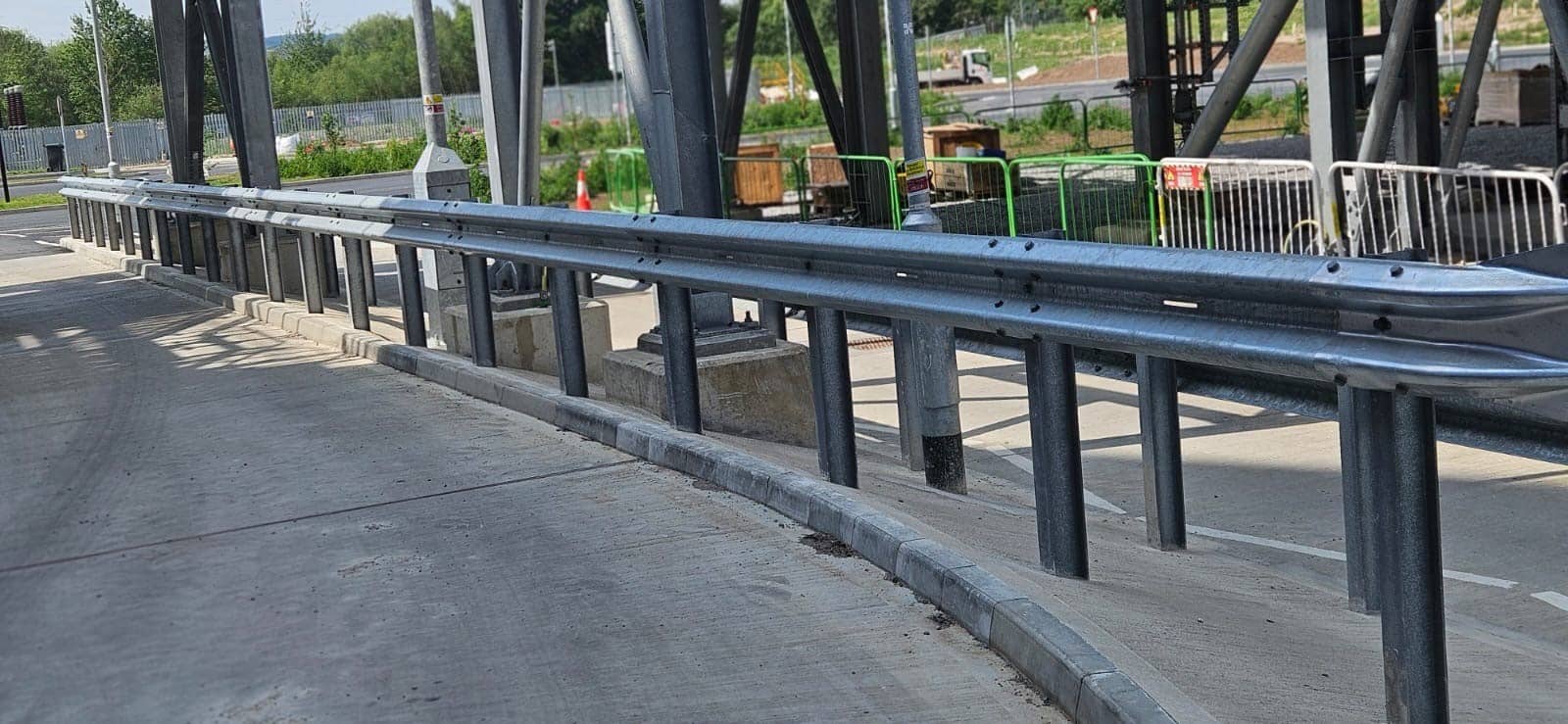 Exterior of armco barrier at skelton grange